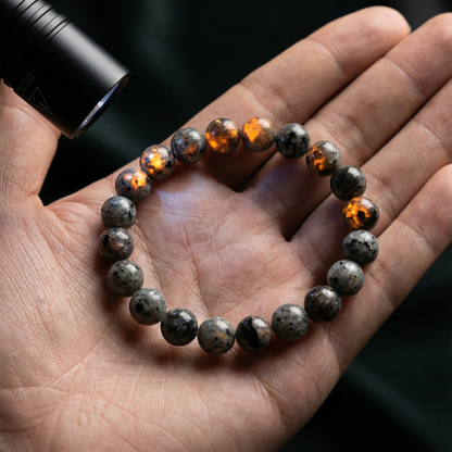 Pulsera Yooperlite | Fluorescencia natural, destaca en tu camino.