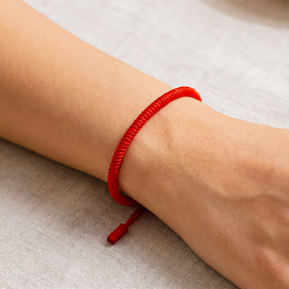 Pulsera Budista de Nudos Hecha a Mano | Protección, Suerte y Energía