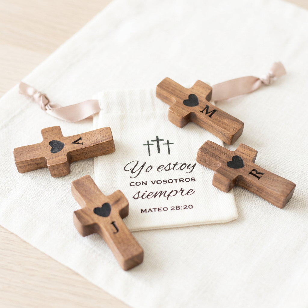 Cruces de Madera Personalizadas en Pack | Para regalar y compartir