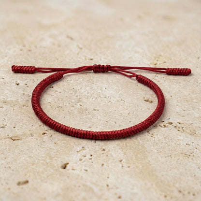 Pulsera Budista de Nudos Hecha a Mano | Protección, Suerte y Energía